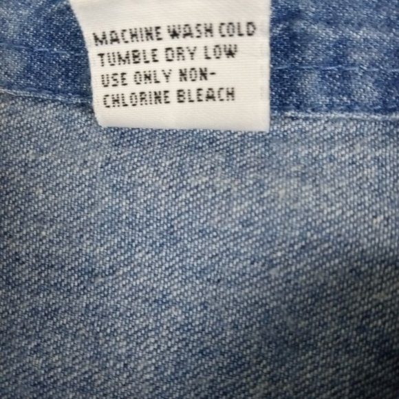 Vintage Sturgis 2001 Mens Shirt Button Down Denim Blue Embroidered Pockets Large - Picture 12 of 12